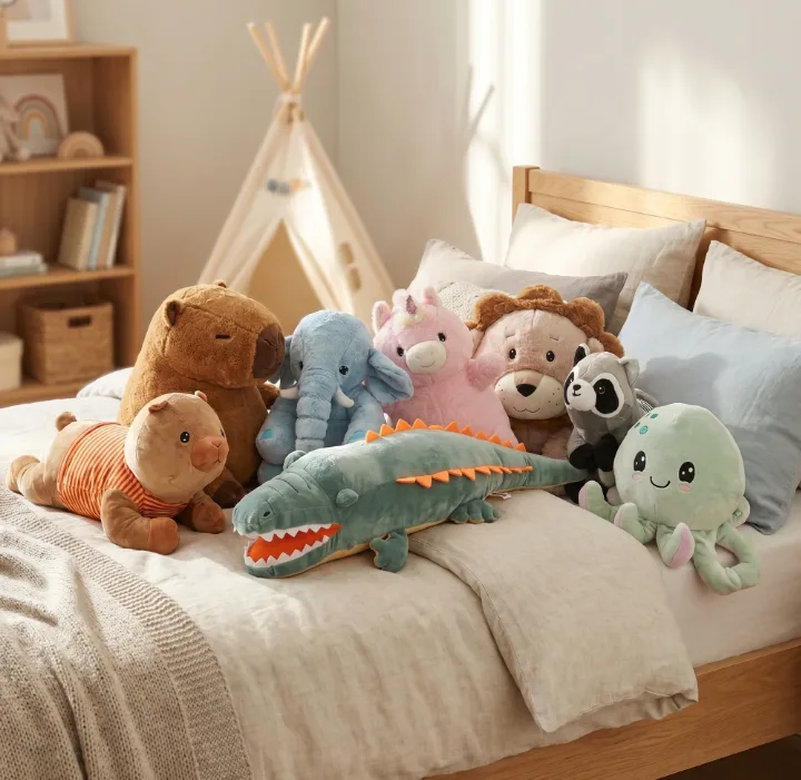 Peluche zoo con manta flannel adentro